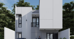 rumah minimalis modern dengan dua lantai